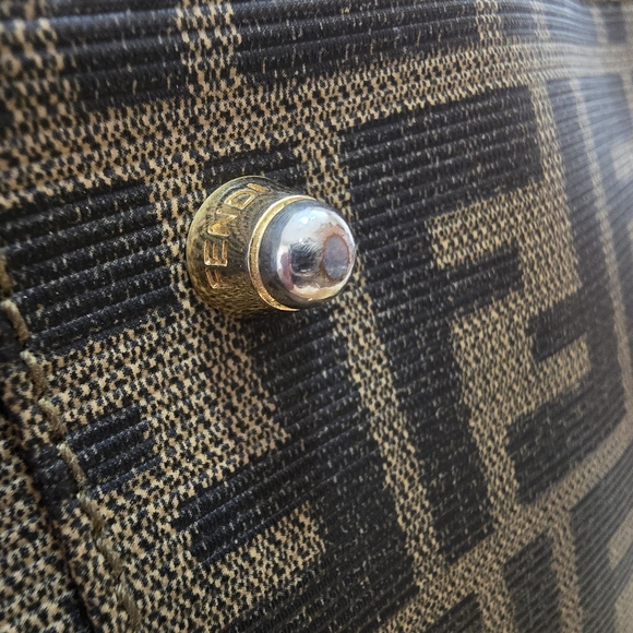 FENDI Vintage Small Zucca Boston Bag - Picture 9 of 16